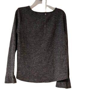 Elle Gray Fleece Top Bell Cuffs  - Medium